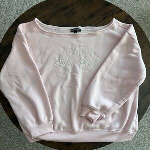 Harper & Ivy off the shoulder fleece sweatshirt